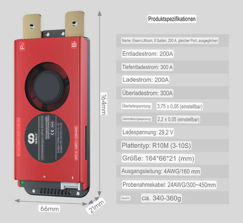 24v BMS + 16 neue lifepo4 Zellen 314ah